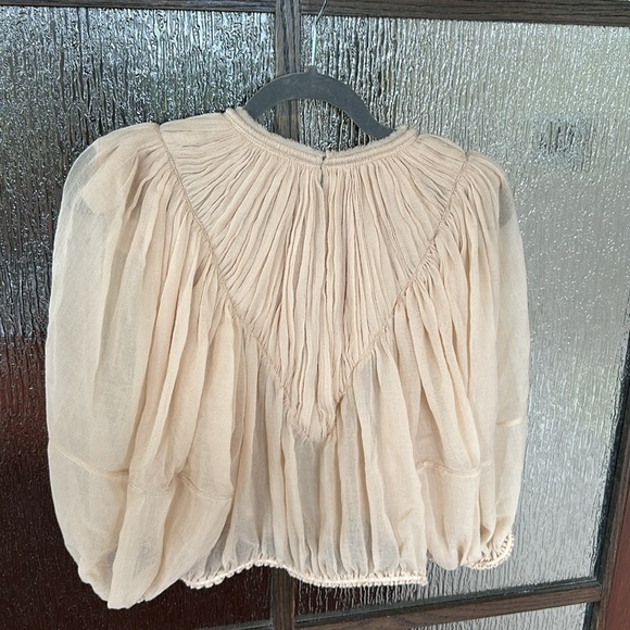 Chloé, Pleated virgin wool top, in size 8 or French 40. New - Picture 14 of 17